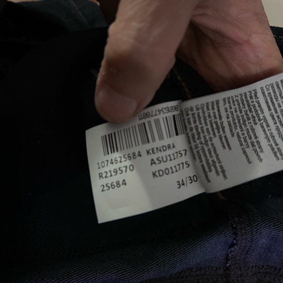 Mavi Kendra High-Rise Straight Leg Dark Rinse Jeans Sz 34/30 - Picture 2 of 11